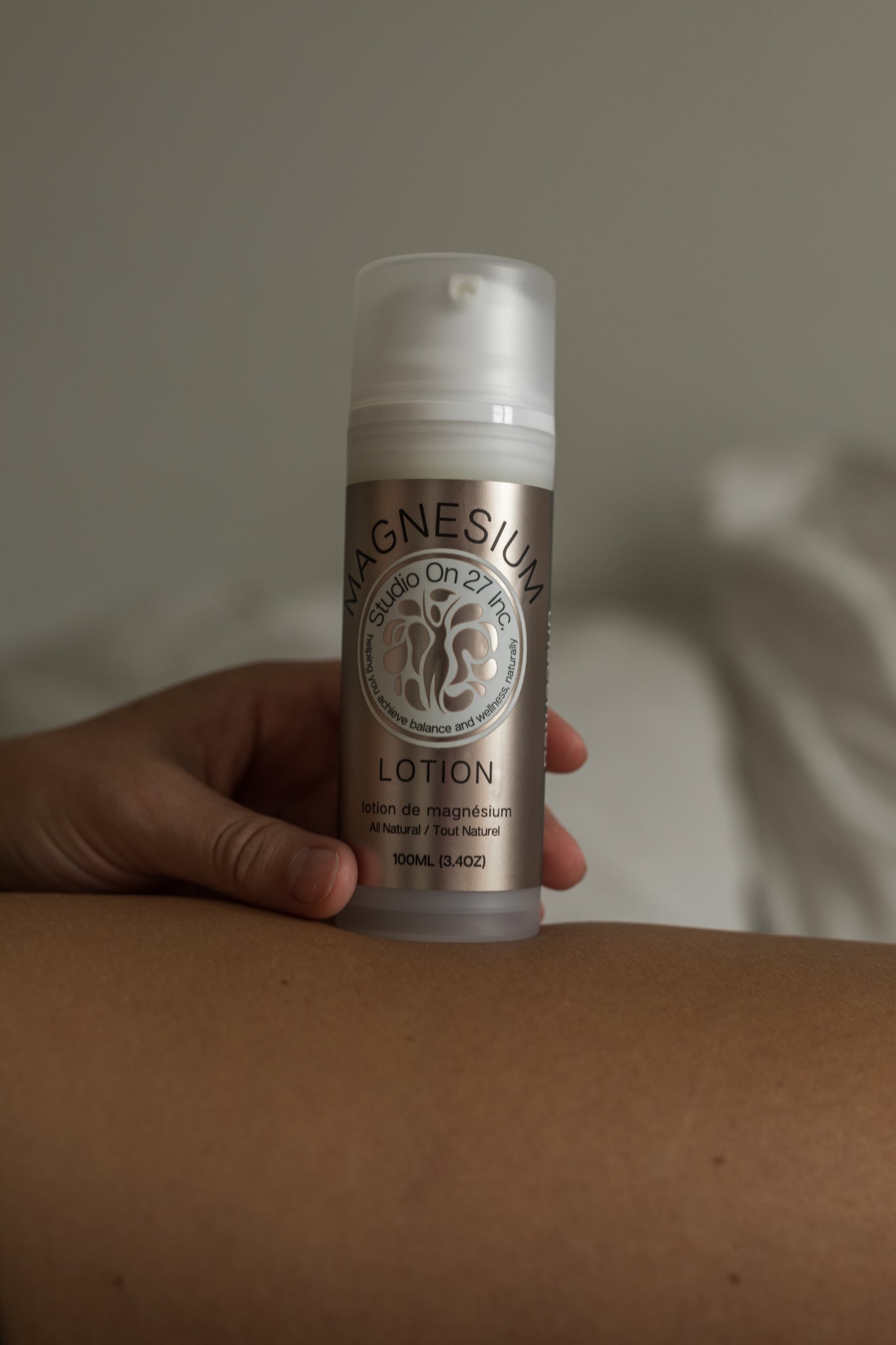 Studio on 27's Magnesium Chloride Lotion - Patchouli, Vetiver & Vanilla